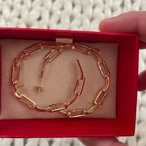 Link Gold Hoop Earrings